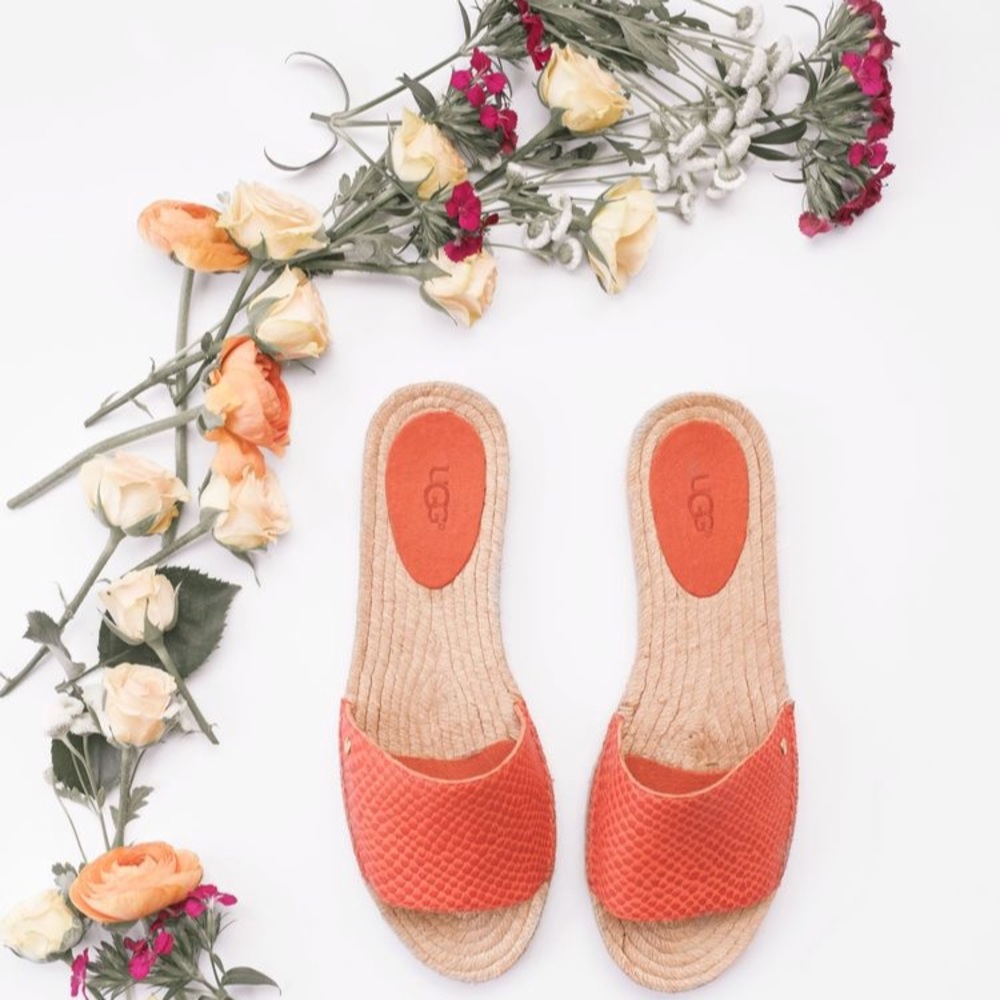 Ugg Slides The Cherry Exotic Hazard Orange Snake